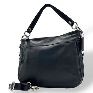 Coach Black Leather Shoulder Bag